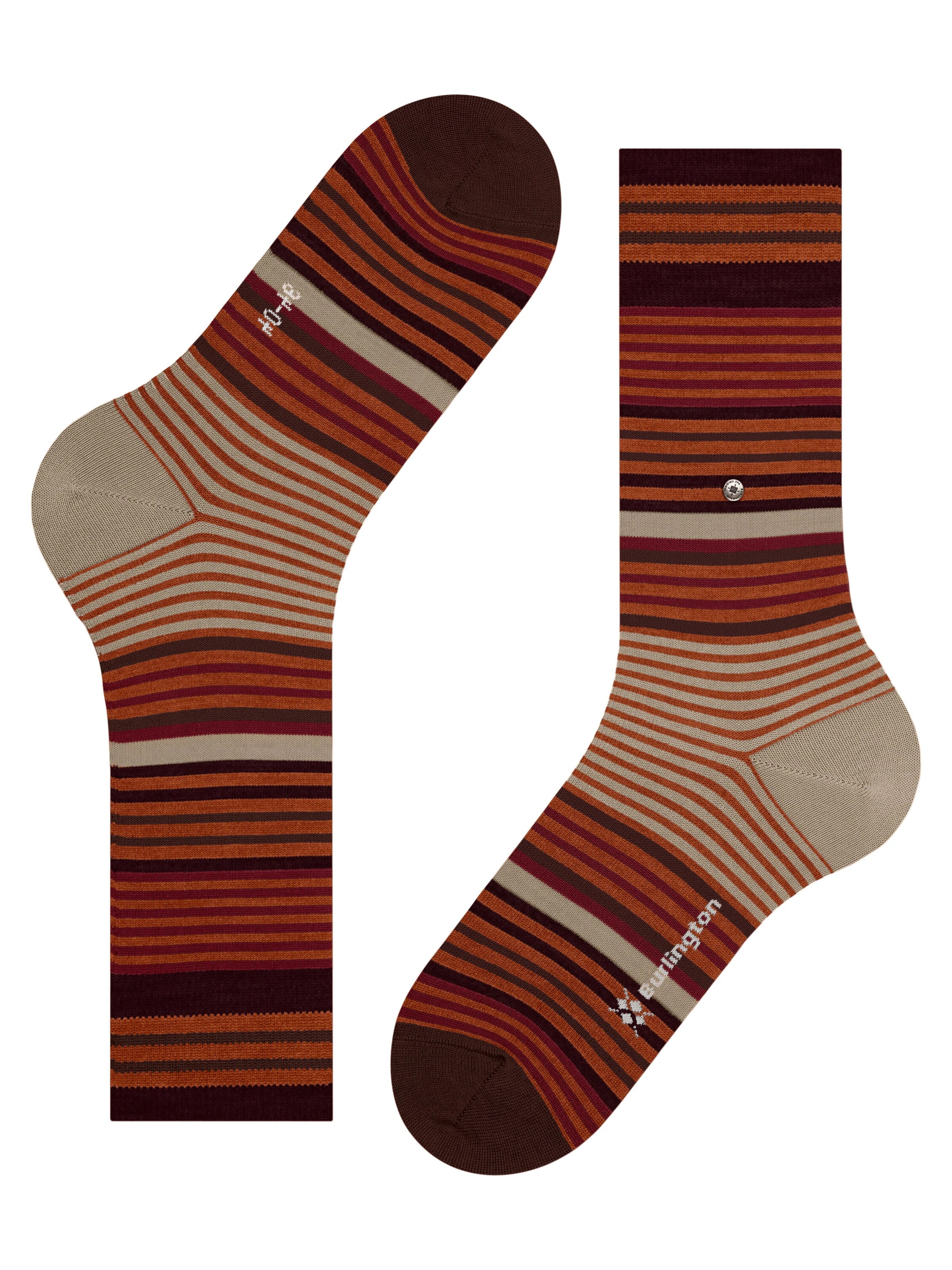 BURLINGTON Socks 'Stripe' in Yellow