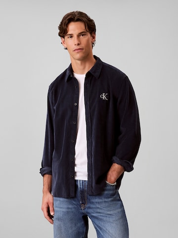 Calvin Klein Jeans Regular Hemd in Blau: Vorderseite