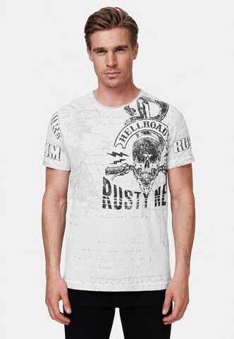 Rusty Neal T-Shirt in Grau: Vorderseite