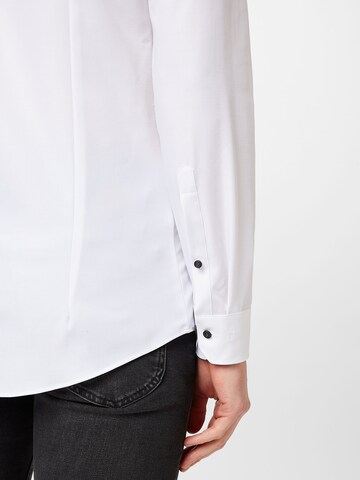 OLYMP - Ajuste estrecho Camisa en blanco