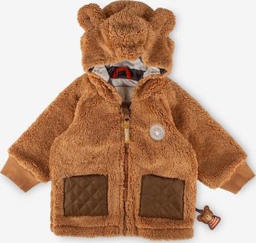 SIGIKID Fleecejacke 'Teddyjacke Winterbär' in Braun: Vorderseite