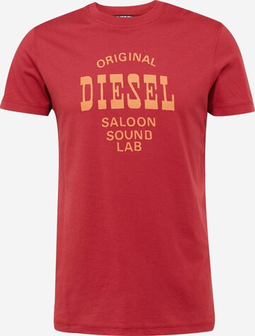 DIESEL T-shirt 'DIEGO' i röd: framsida