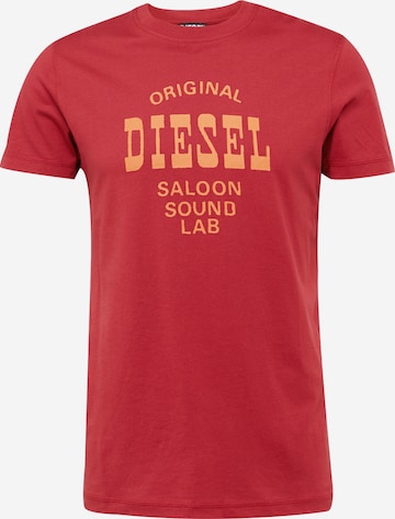 T-Shirt 'DIEGO' DIESEL en rouge : devant