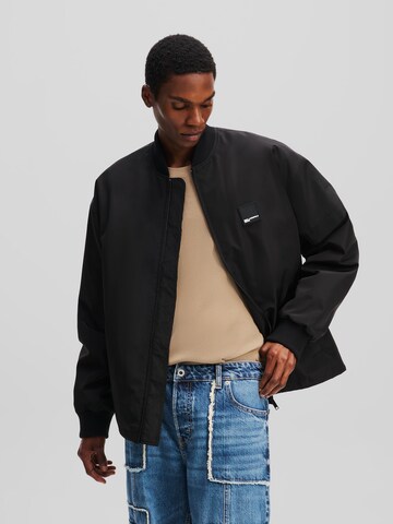 KARL LAGERFELD JEANS - Chaqueta de entretiempo en negro: frente