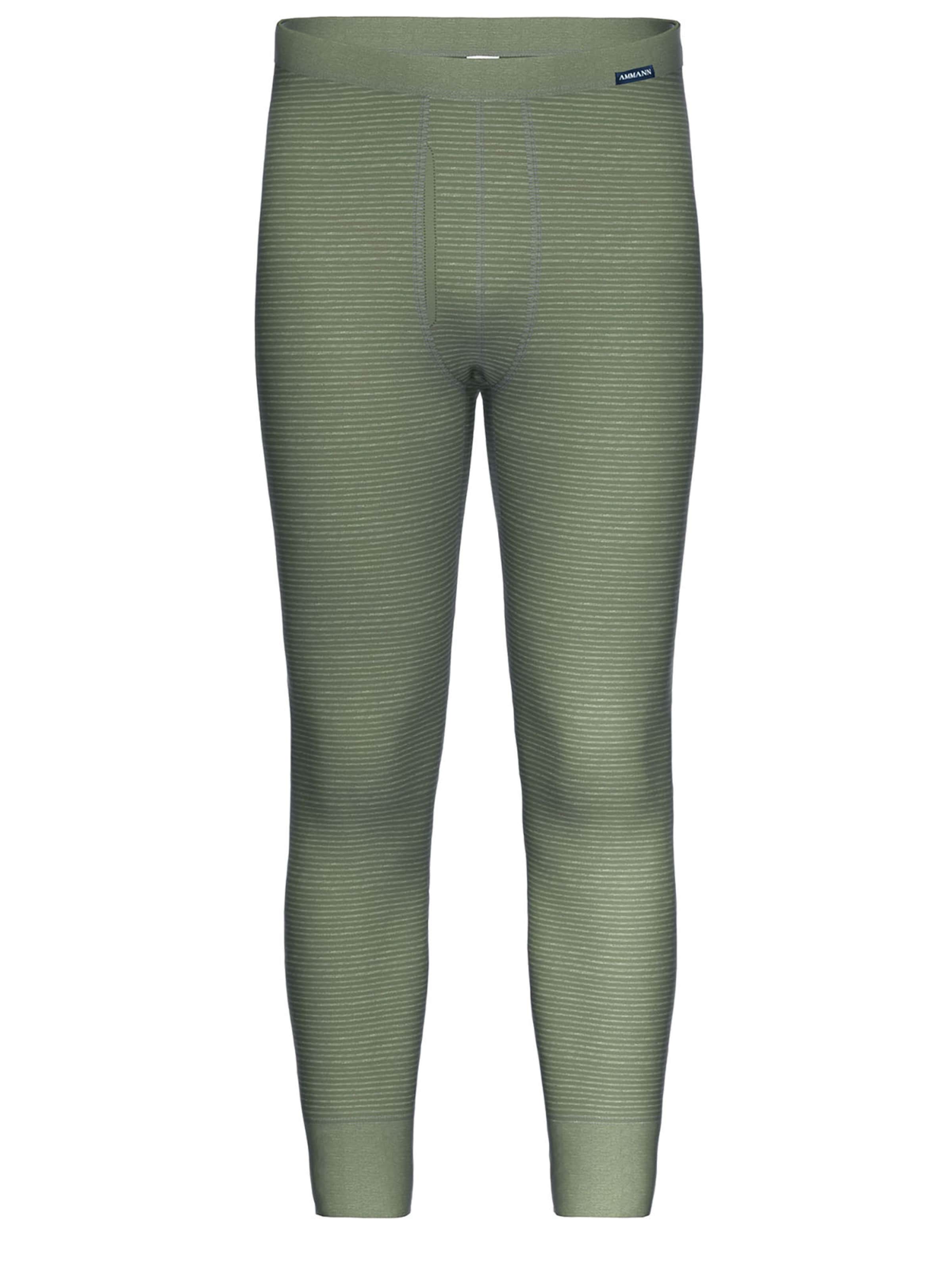 Ammann Long Johns 'Day Classic / Jeans Feinripp' in Green: front