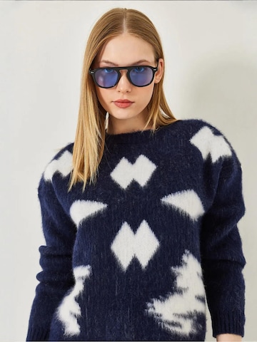 Pull-over Bianco Lucci en bleu