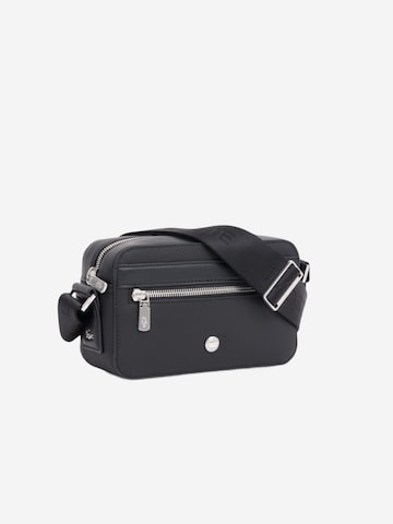 LACOSTE Torba na ramię 'Lacoste Petit sac messenger Homme Langon Petit Piqué Noir' w kolorze czarny