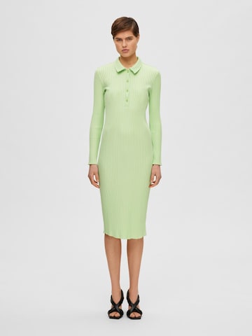 SELECTED FEMME Shirt Dress 'Wilma' in Green