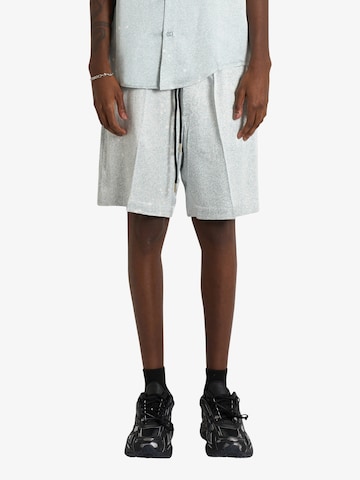 Yes London Loosefit Broek in Grijs: voorkant