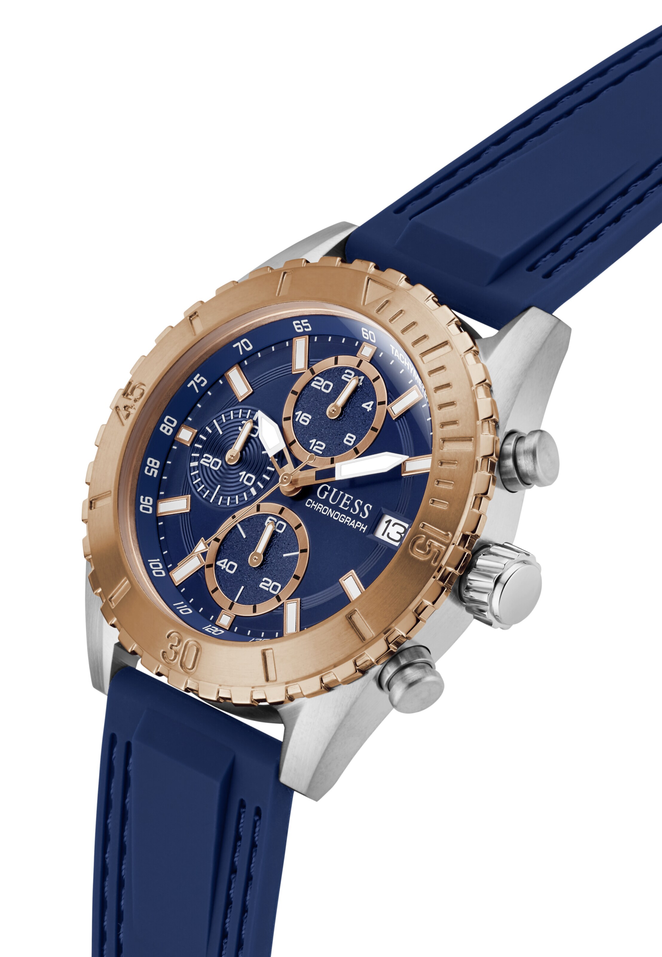 Montre à affichage analogique 'DEFENDER' GUESS en bleu