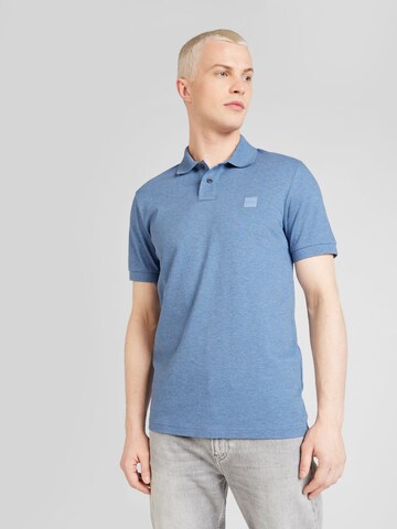 BOSS - Camisa 'Passenger' em azul: frente