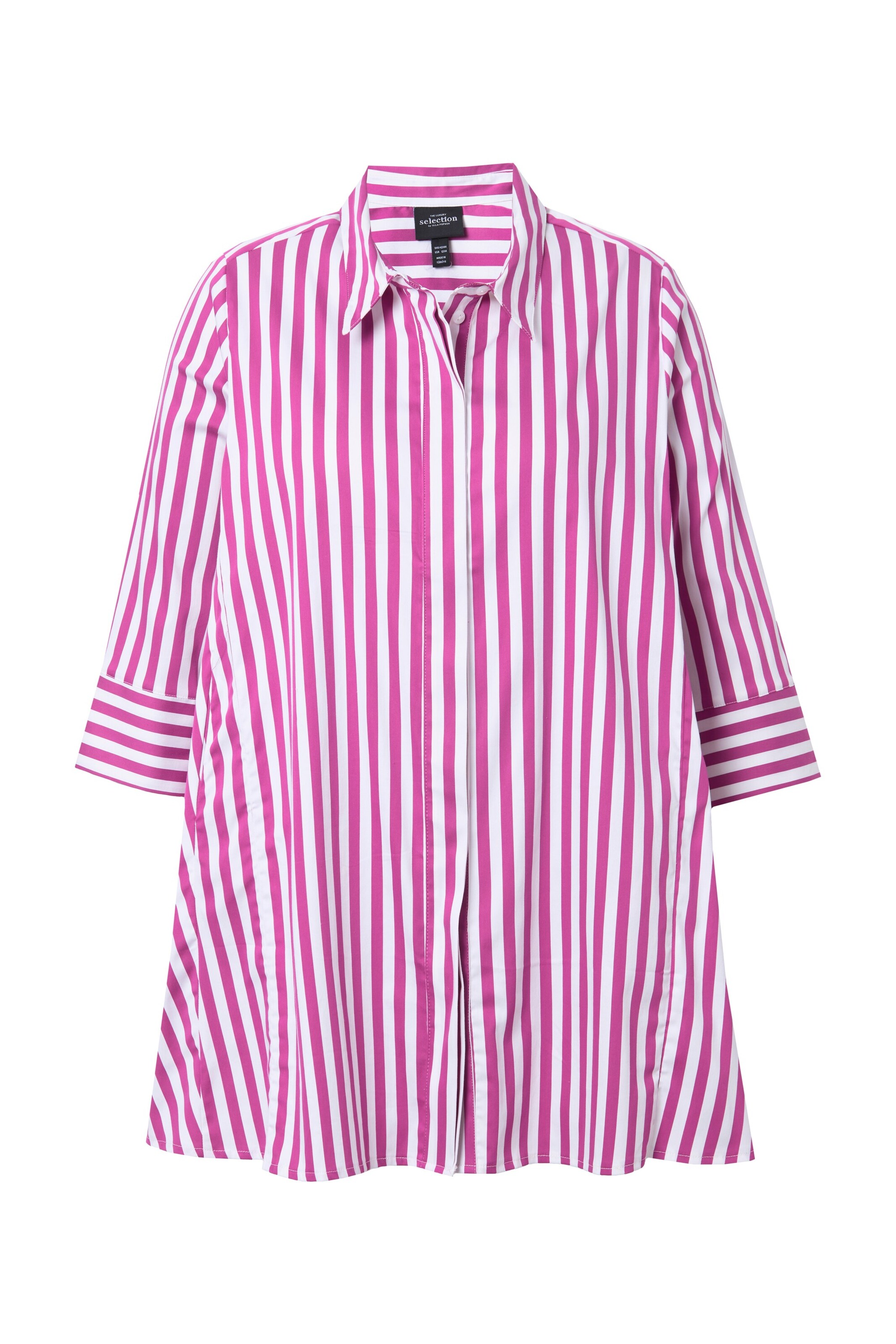 Ulla Popken Blouse in Roze: voorkant