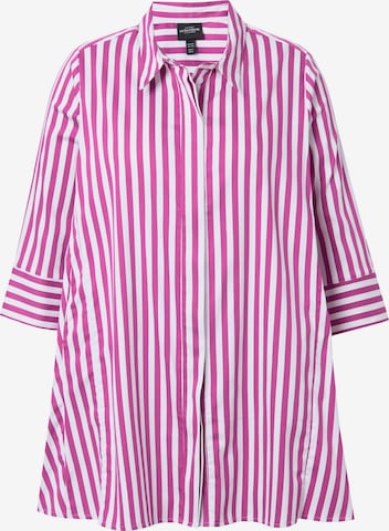 Ulla Popken Blouse in Pink: front
