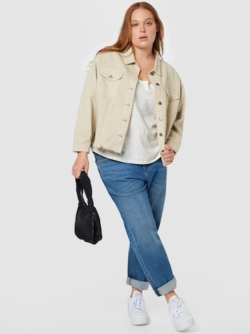 ABOUT YOU Curvy Between-Season Jacket 'Robin' in Beige