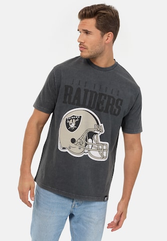 Recovered Shirt 'NFL Raiders Helmet' in Black