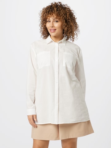 Guido Maria Kretschmer Curvy Collection Blouse 'Jenna' in White: front