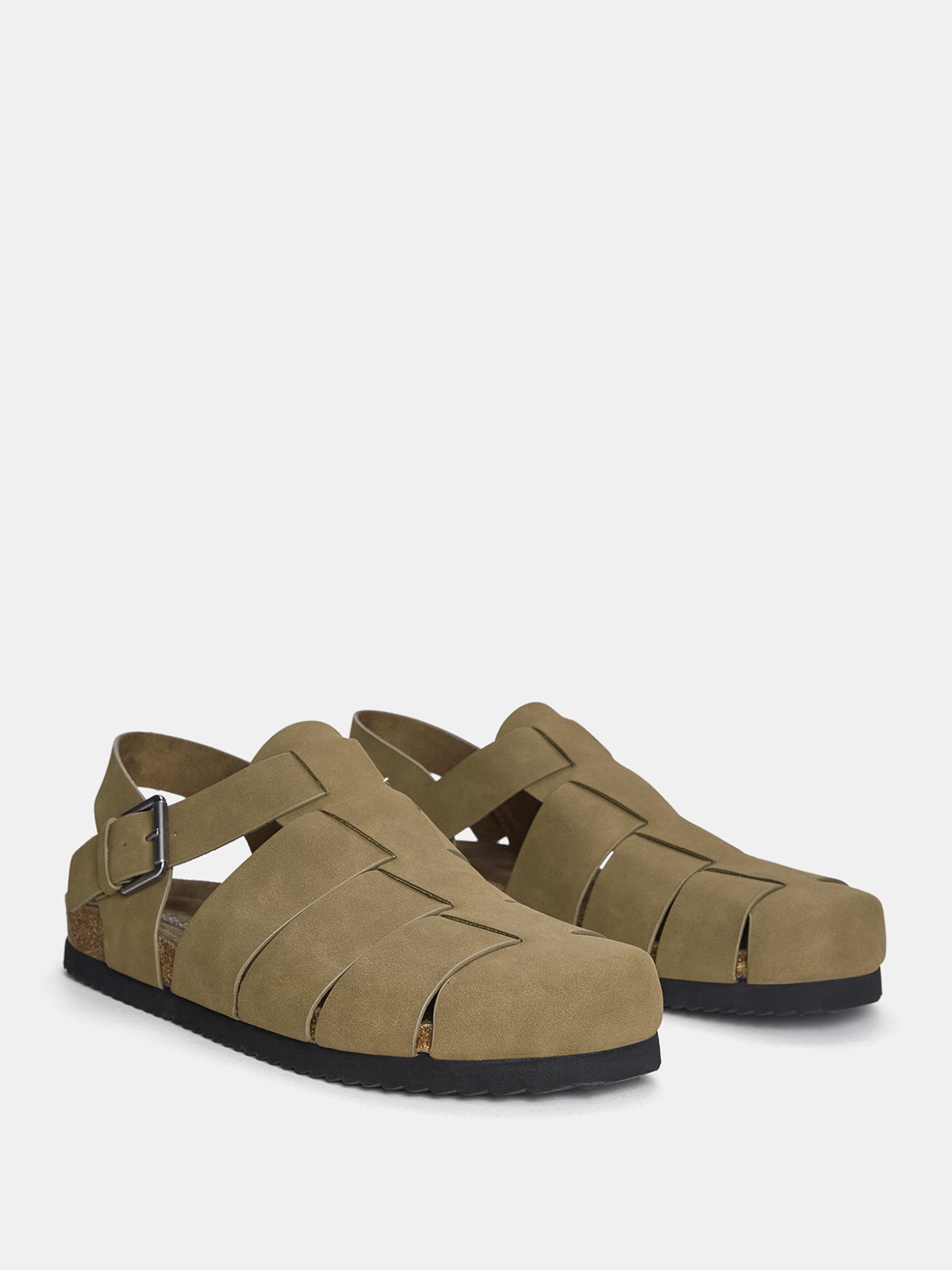 Pantoufle Pull&Bear en marron