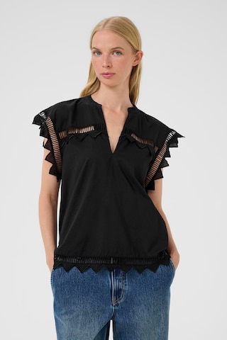 KAREN BY SIMONSEN Blouse 'Ommi' in Zwart: voorkant