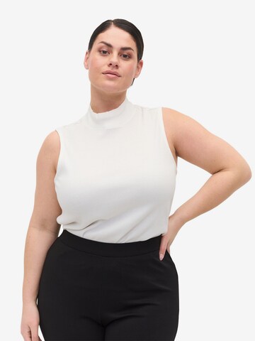 Zizzi Top 'MLIKA' in White: front