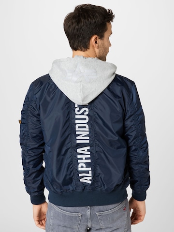 ALPHA INDUSTRIES Tussenjas in Blauw