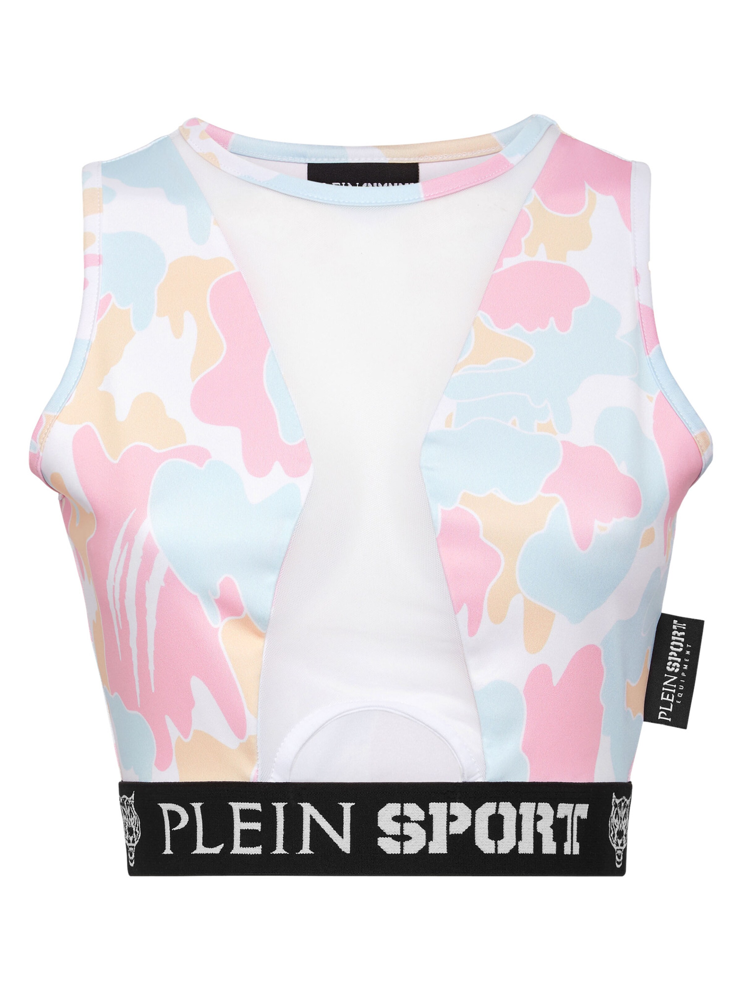 Plein Sport - Top desportivo em rosa: frente