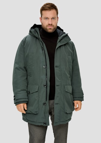 s.Oliver Men Big Sizes Winter Jacket in Green: front