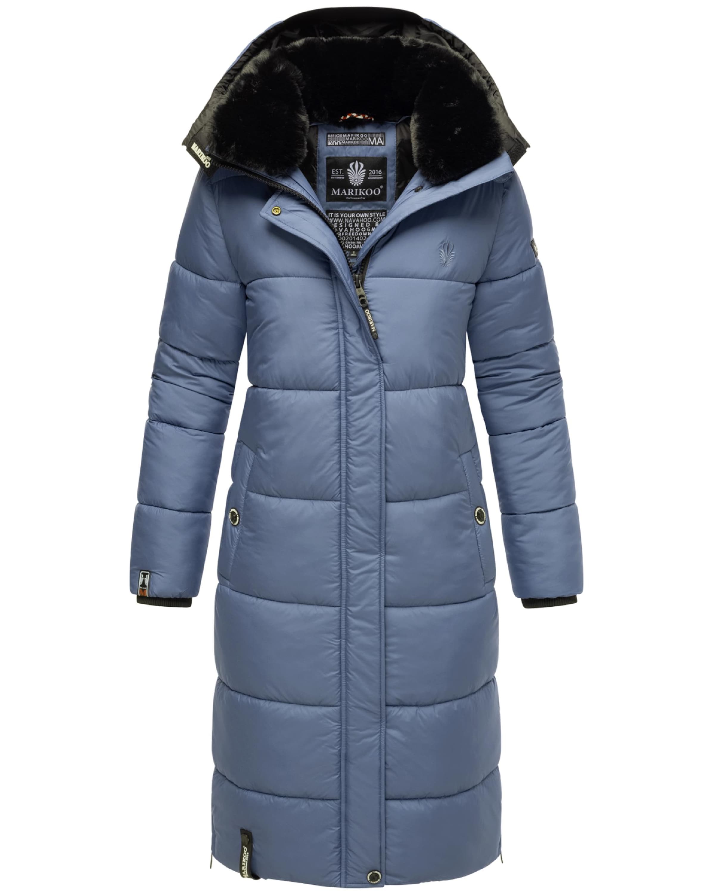 MARIKOO Χειμερινό παλτό 'Reliziaa' σε μπλε: μπροστά