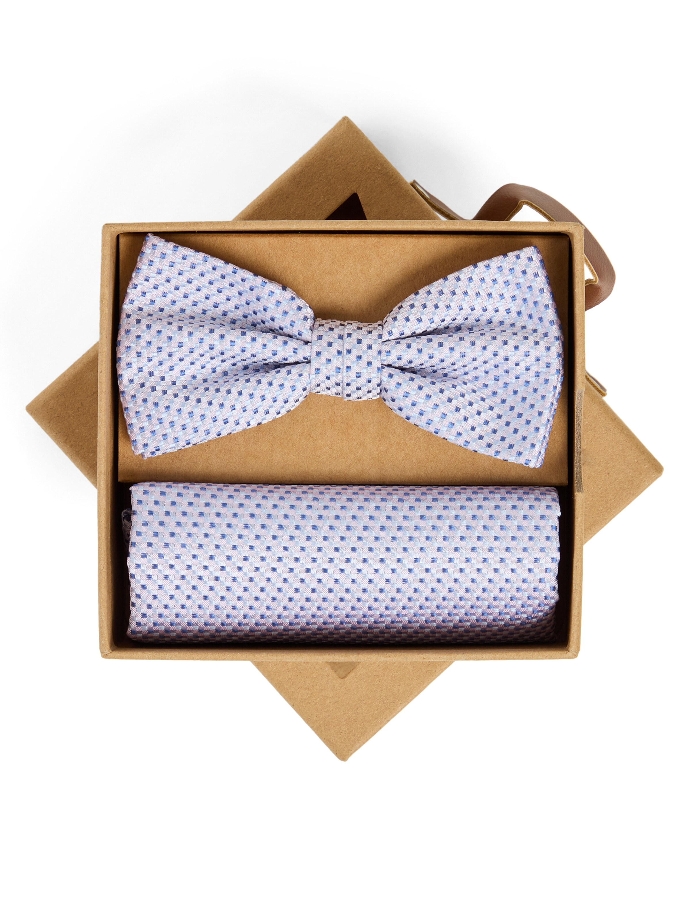 Finshley & Harding London Fliege und Einstecktuch ' ' in rosa, Produktansicht