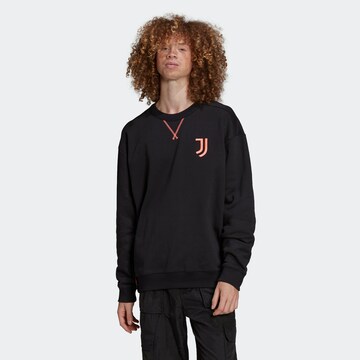 ADIDAS PERFORMANCE Athletic Sweatshirt 'Manchester United' in Black: front
