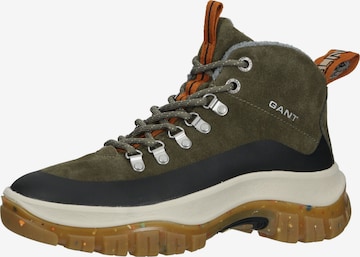 GANT Lace-Up Boots in Green: front