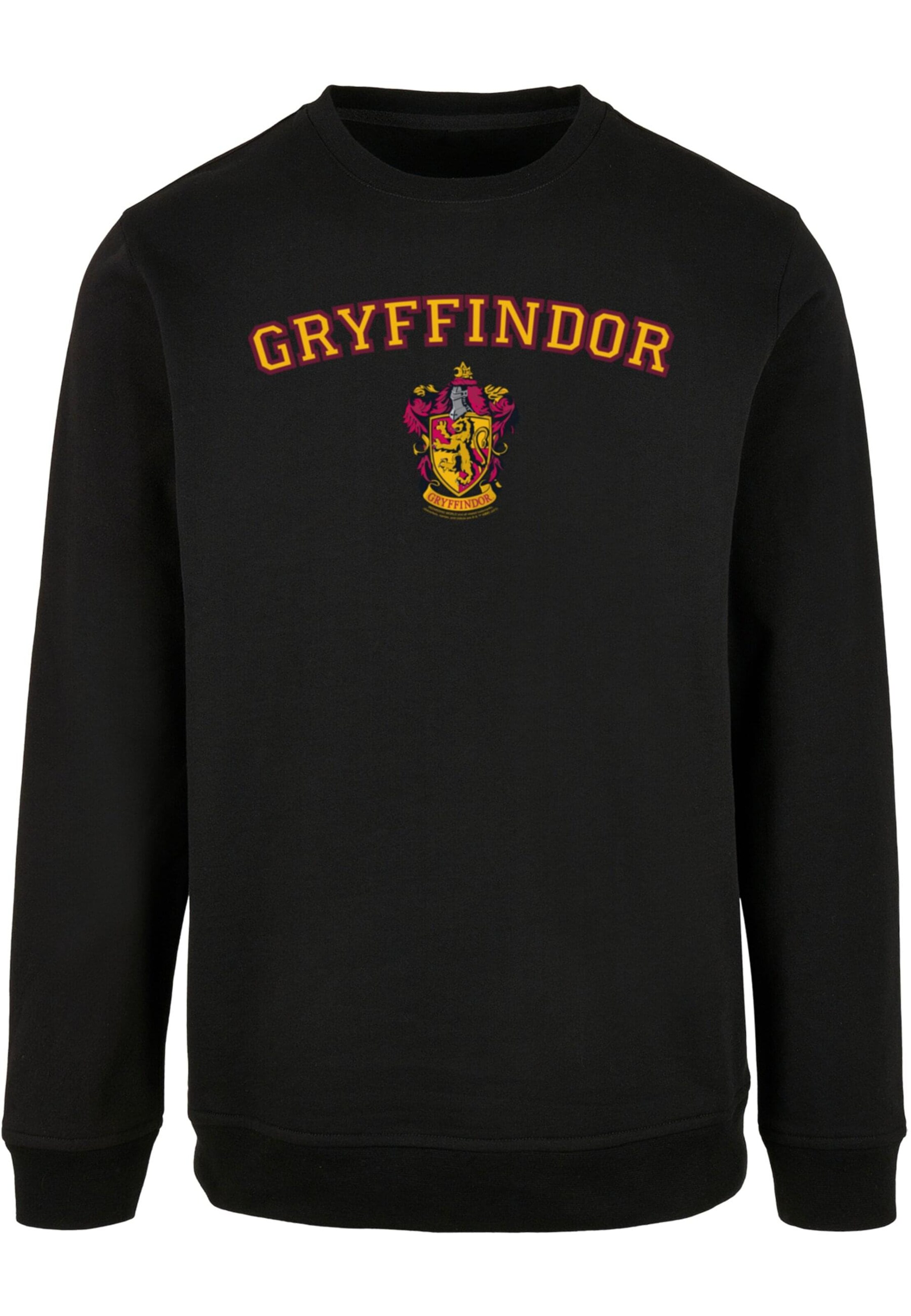ABSOLUTE CULT Sweatshirt 'Harry Potter - Hogwarts Gryffindor Crest' in Zwart: voorkant