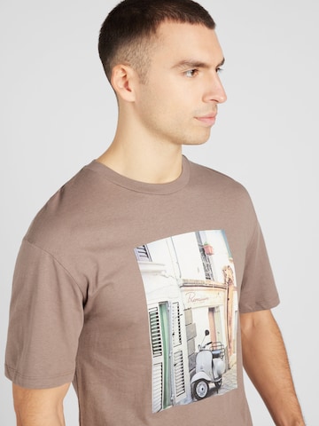 JACK & JONES T-shirt 'TOBI' i brun