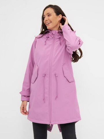 Derbe Softshelljacke 'Island Friese' in Lila: predná strana