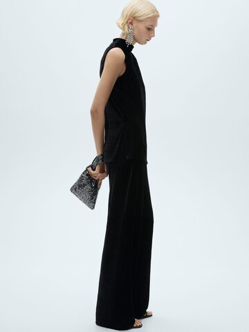 MANGO Regular Pants 'XMARTE' in Black