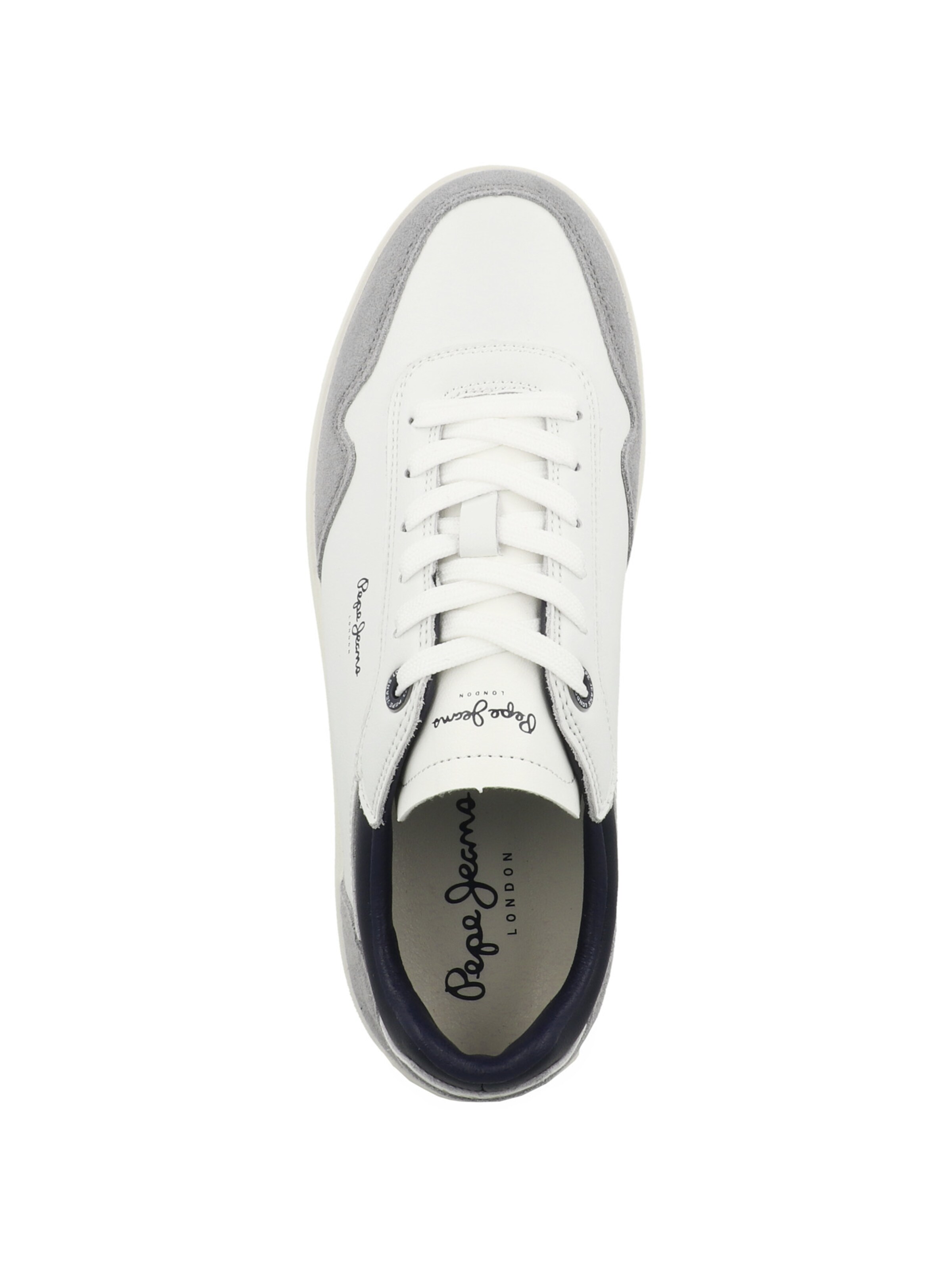 Pepe Jeans - Sapatilhas baixas 'Camden Collar' em branco