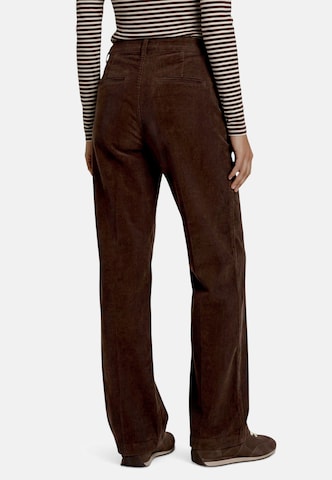 zero Regular Casual-Hose mit Bügelfalte in Braun