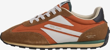 Sneaker bassa 'Jason Retro' di Pepe Jeans in marrone: frontale