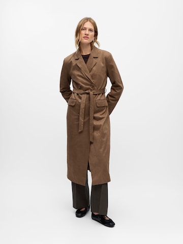 OBJECT Between-seasons coat in Brown: front