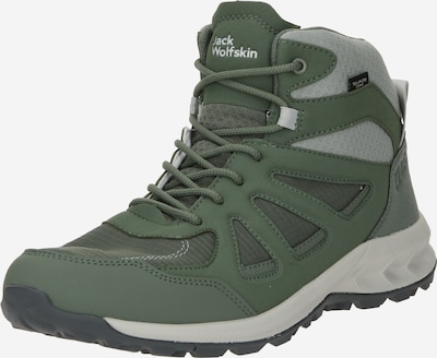 JACK WOLFSKIN Boots 'WOODLAND 2' in grün / pastellgrün / dunkelgrün / schwarz, Produktansicht
