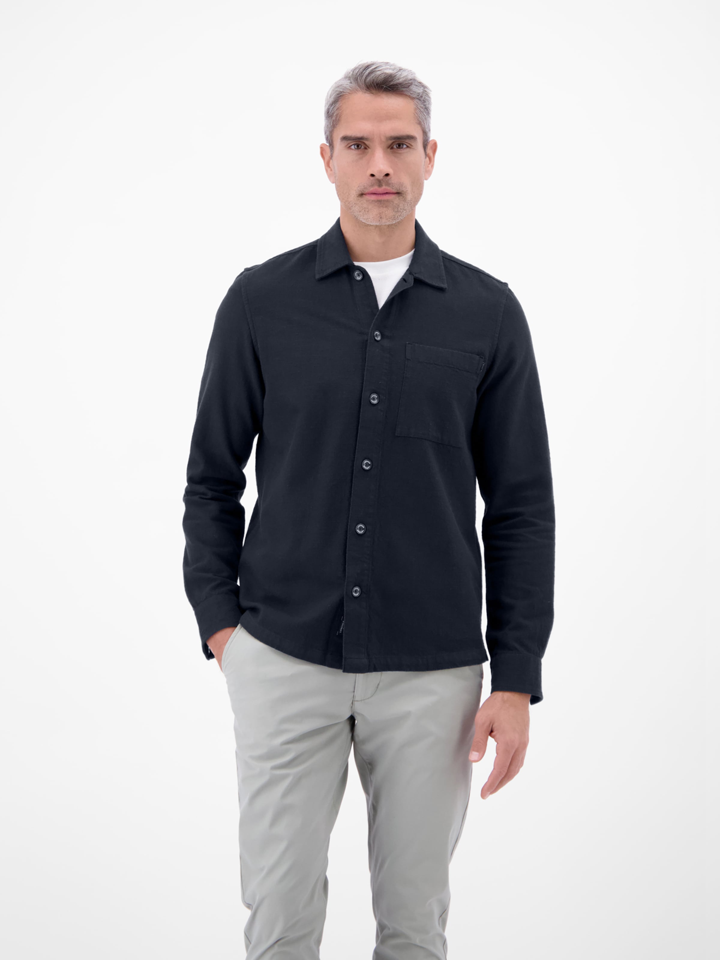 Coupe regular Chemise LERROS en bleu : devant