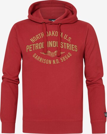 Petrol IndustriesSweater majica - crvena boja: prednji dio