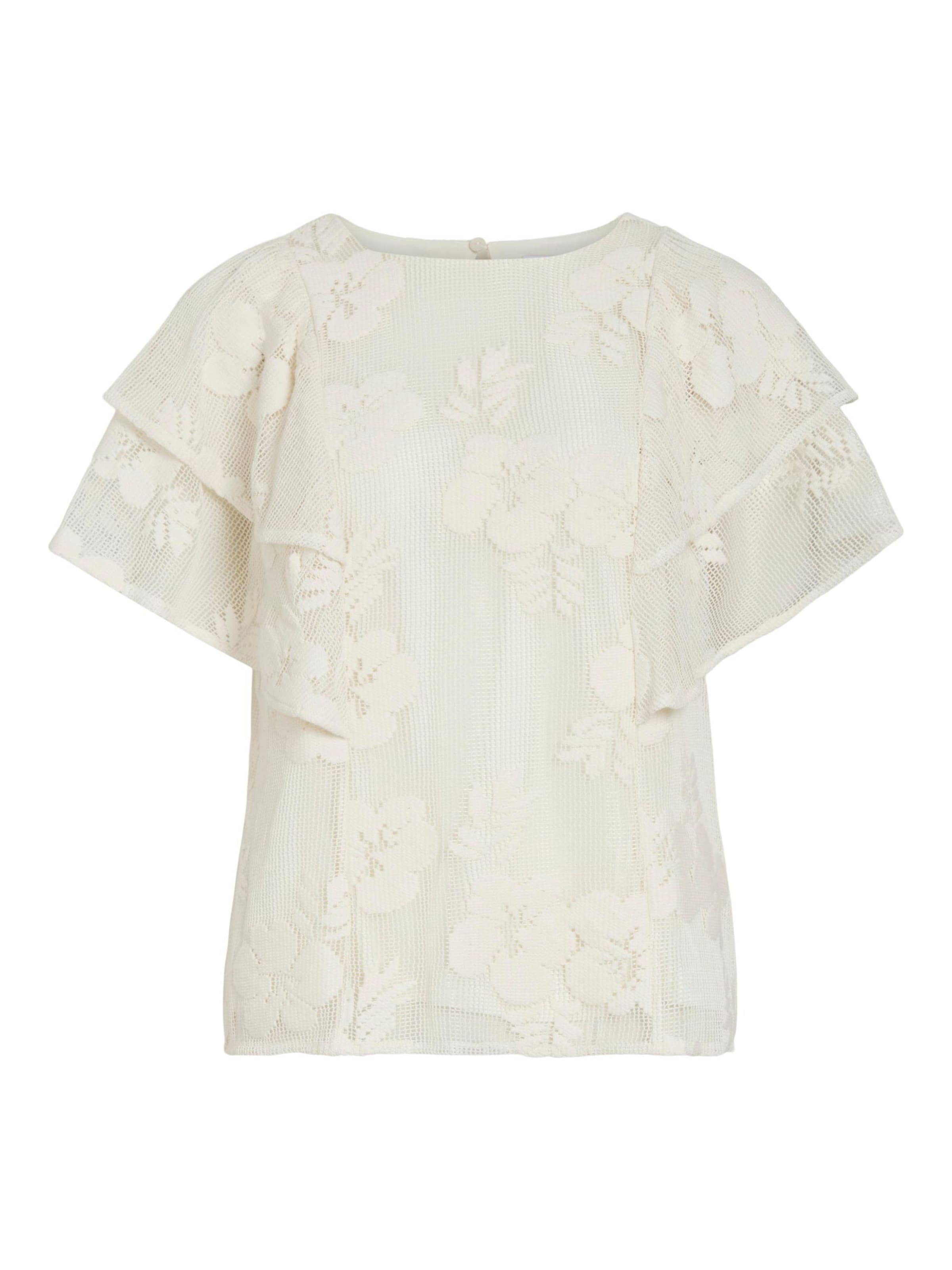 VILA - Blusa 'VIHola' en blanco: frente