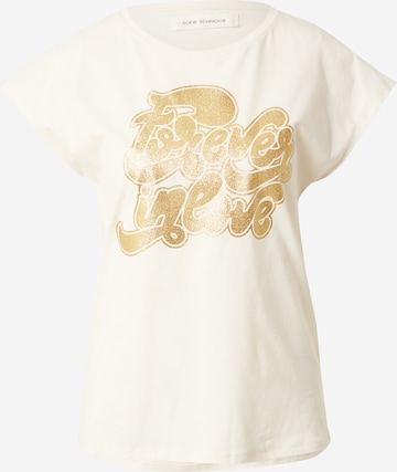 T-shirt 'NIKOLINE' Sofie Schnoor en blanc : devant