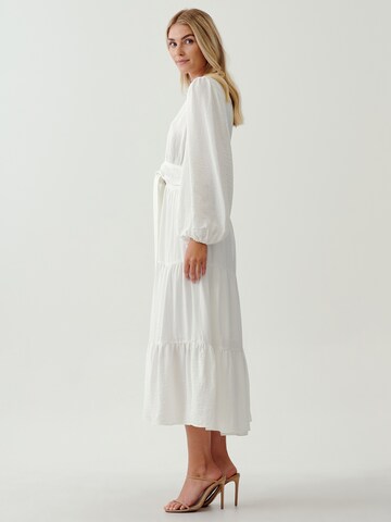 Tussah Dress 'AUORA' in White