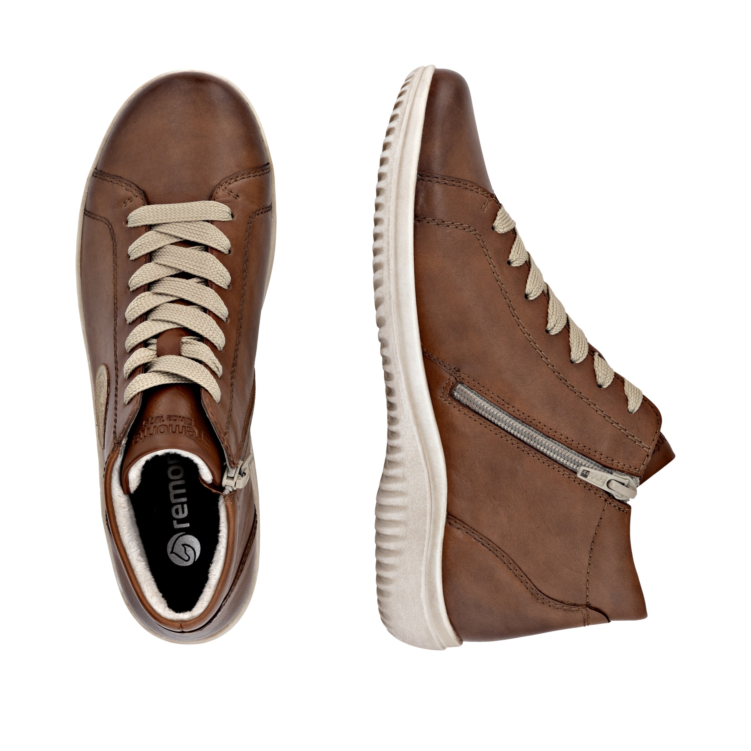 Bottines à lacets 'D1E71' REMONTE en marron