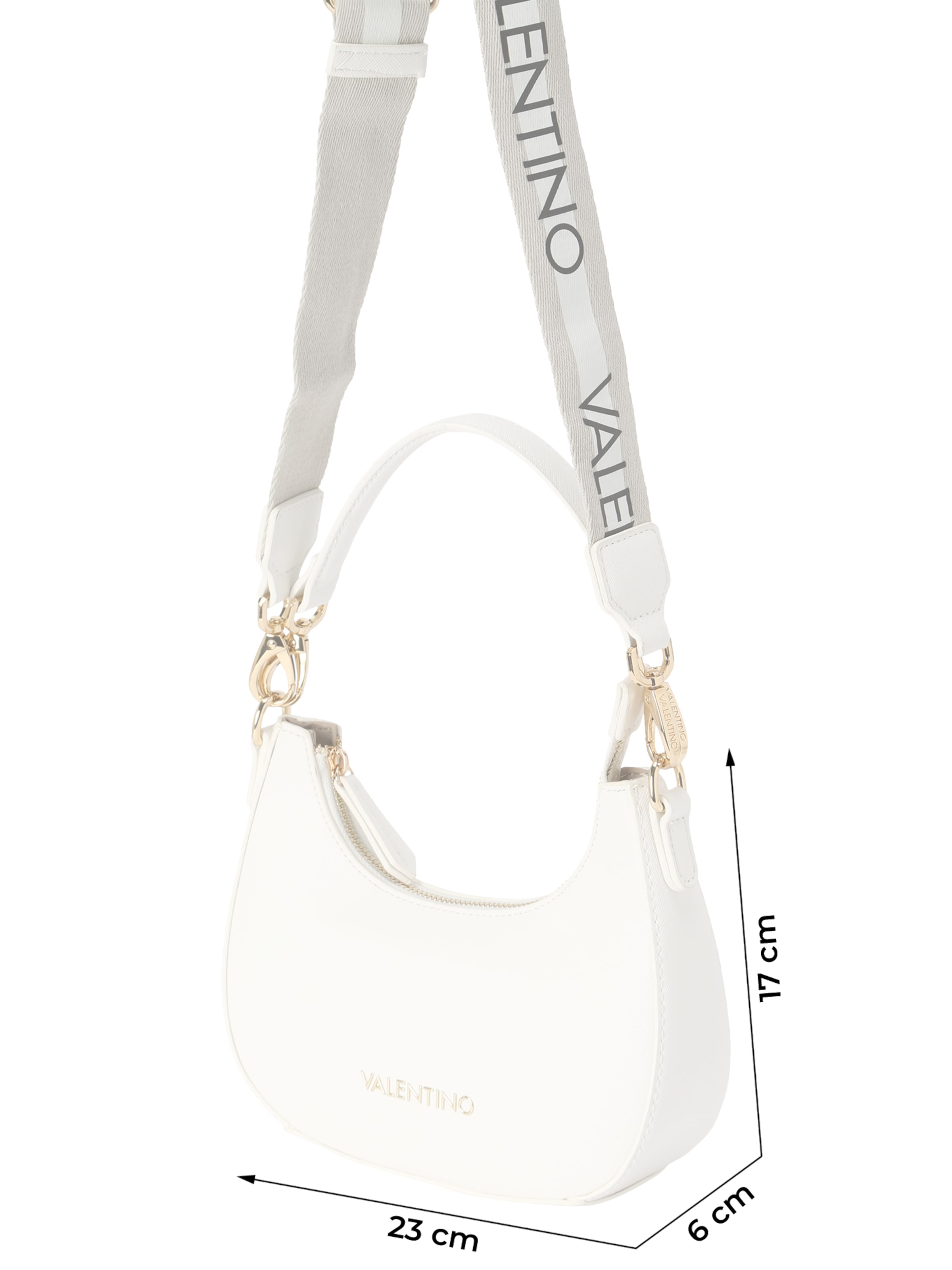 VALENTINO Õlakott 'Sacca', värv valge
