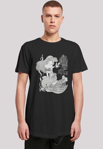 T-Shirt 'Disney Arielle Die Meerjungfrau' F4NT4STIC en noir : devant
