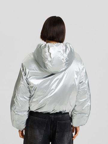 Bershka Between-season jacket in Silver