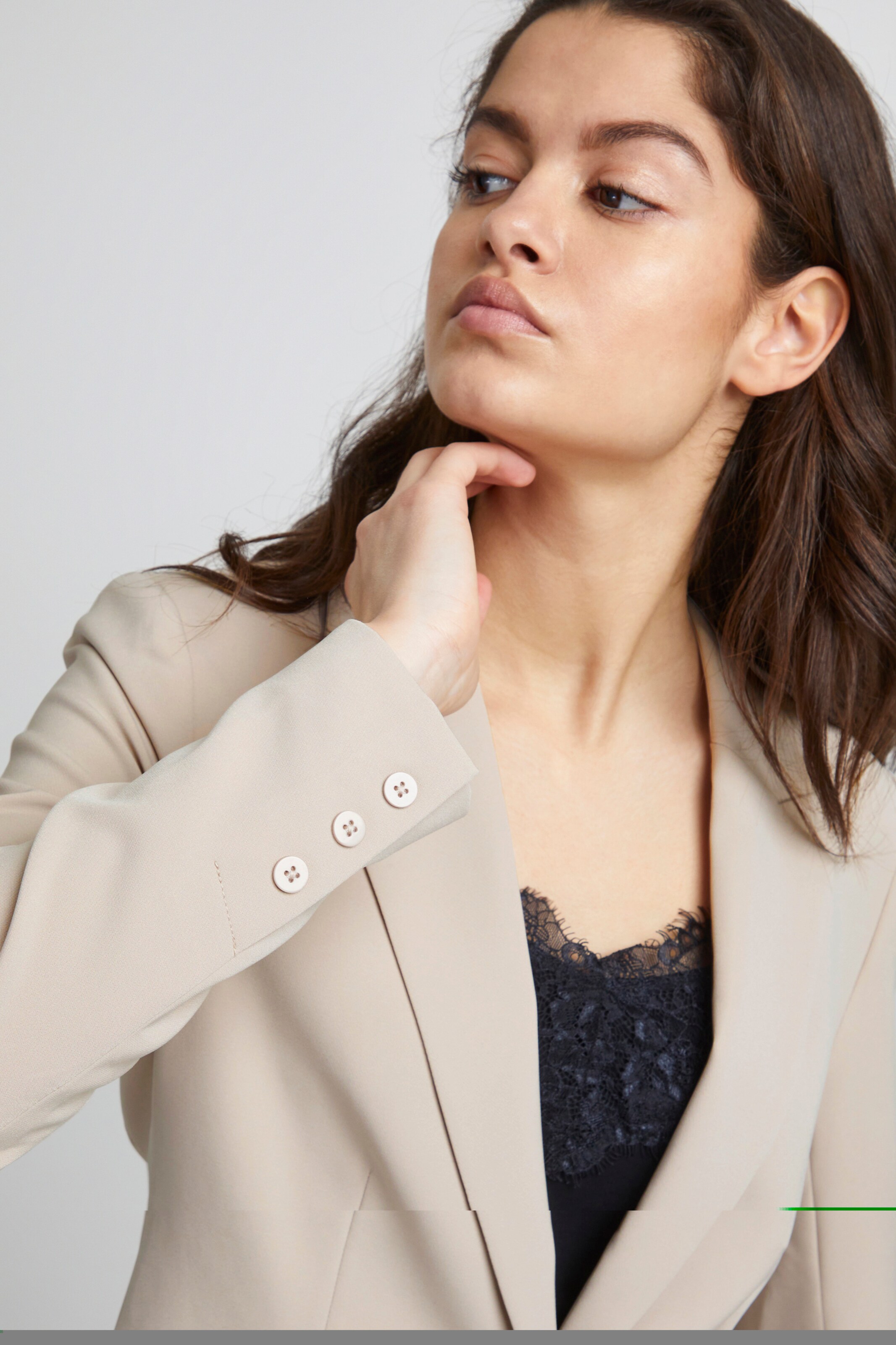 Frauen Blazer ICHI Blazer in Beige - TB28255 Frauen Blazer ICHI Blazer in Beige - TB28255