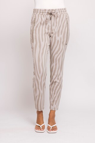 Zhrill Slimfit Hose in Beige: Vorderseite